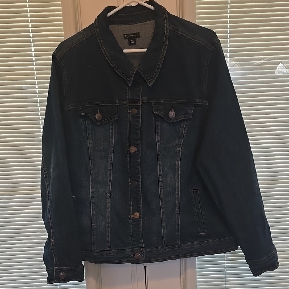 New Directions Curvy Denim Jacket